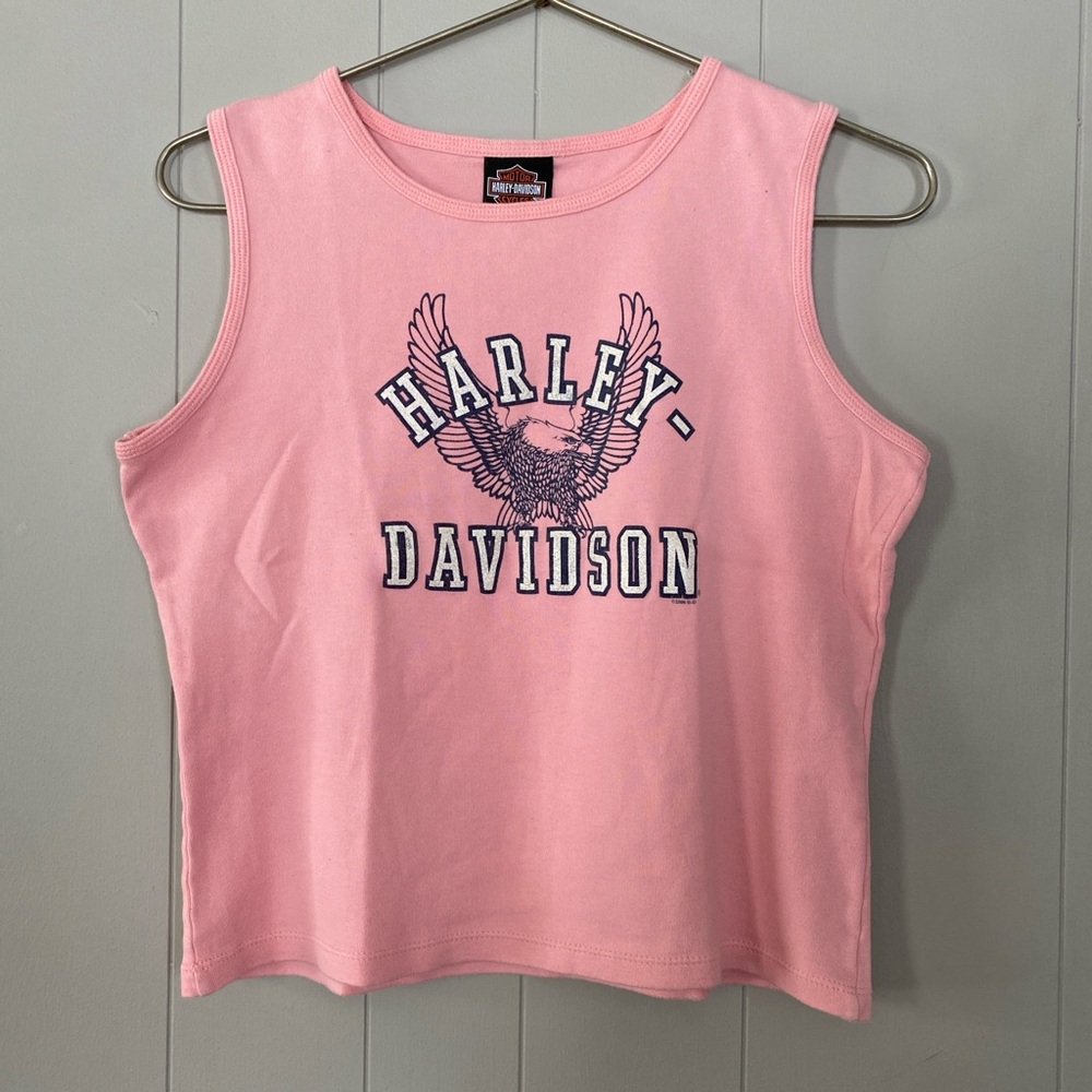 Harley-Davidson Women’s Pink Sleeveless Logo Tank
